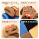 Wooden house children's gloves 3-6 years old winter boys and girls five-pointer knitted thickened outdoor sports cold protection and warmth A246 3-5 years old Brown coffee Select according to the age option