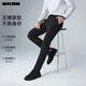 Lilang casual pants men's four-way stretch pants men's mid-waist small-foot black pants stretch slim business men's pants 26 spring style