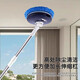 RSRDDY German quality electric multifunctional window cleaning machine glass cleaning mop artifact fully automatic home ceiling window luxury version complete set of retractable rod 360 rotation with charging cable instruction manual dark blue