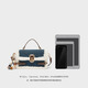 IEF/Aiyifu 2025 winter new Korean style fashion niche design stitching design portable small square bag blue one size