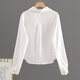 Shechi simple lapel long-sleeved shirt women's 2026 spring new commuter temperament single-breasted shirt