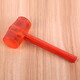 Wooden handle transparent rubber hammer rubber hammer tile marble floor plastic glue hammer beef tendon hammer installation hammer transparent rubber hammer type 3000