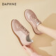 DAPHNE Daphne flat moral training shoes for women 2026 spring new women's shoes versatile soft sole casual shoes pink single layer heel height 3cm 35 (225mm) standard size