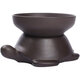 Farino purple sand porcelain one-piece tea drain tea filter Kungfu tea set accessories ceramic filter bucket tea separator pouring tea filter net Tianmu purple sand porcelain tea drain without bottom