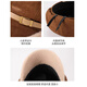 Scarecrow Hat Women's Plush Hat Winter Warm Beret Octagonal Hat Newsboy Hat Windproof Retro Raw Edge Simple Khaki One Size