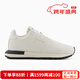 Armani (ARMANI) new men's cow leather casual shoes EA brand logo low-top thick-soled sports shoes fashionable men's shoes white X4X684 (00894) 42.5 size