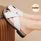 Big brand manufacturer slippers women's outer wear slippers non-slip soft sole versatile light luxury mother white VBXS28063 41