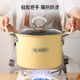 Wing Huan Deep Fryer Small Tenluo Fried Skewers Fuel-Saving With Filter Heightened Deep Fry Pot Butter Yellow Deep Fry Pot 5.2L With Frying Basket Visible Lid 0 Inch