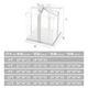 Fantasy transparent cake box 4 inches 6 inches 8 inches 10 inches 12 inches double layer balloon birthday cake packaging box fully transparent 10 inches three layers 50 sets high transparency and thickened PT material