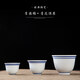 Tuojin Jingdezhen ceramic wine glass, spirit cup, blue rim small wine cup, Chinese style nostalgic coarse porcelain blue and white porcelain wine cup, coarse porcelain blue rim 20ml small wine cup