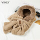 Viney scarf women's winter 2025 new hat women's all-in-one warm scarf plush thickened cute ear protection hat Khaki Khaki520 Valentine's Day gift for girlfriend girlfriend wife birthday gift 3. One size fits all