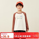 Mini Bala mini parent-child cotton raglan sleeve T-shirt for boys and girls, family of three tops
