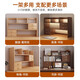Medieval style high-quality solid wood bookshelf desktop storage rack for home dormitory office reading desk multi-layer storage rack ecological board Lantau cedar wood 60cm assembled