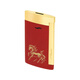Dupont (S.T.Dupont) slim 7 red brass horse pattern lighter 027080 Year of the Horse limited New Year gift for boyfriend red