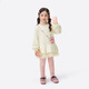 Xiaoyinman children's clothing girls light oxygen comfortable sweatshirt dress 26 spring spring mesh splicing long skirt for children and middle-aged children apricot 105