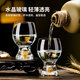 Tuojin imported high-quality creative crystal 2-liang white wine glasses from Germany, light luxury home wine set, foreign wine beer shot glass, 2-liang gold foil cups, 12 pieces + solid wood tray