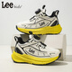 LEE KIDS children's sports shoes, men's and women's running shoes, 26 spring new running shoes, non-slip and wear-resistant casual shoes, white and black 26, inner length 17.3cm, suitable for feet 16.3-16.8cm long