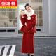 Hengyuanxiang new Chinese style red embroidered down jacket double-sided woolen suit skirt two-piece set for women winter 2026 new style generous and decent Chinese red S