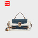 IEF/Aiyifu 2025 winter new Korean style fashion niche design stitching design portable small square bag blue one size