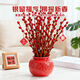 Xingxiang silver willow fresh branches New Year's Eve flowers red silver willow 60cm high 30 pieces + random cards not including pots straight from the source