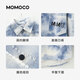Mami Maka (MOMOCO) children's clothing boys' shirts 2026 spring fashion trendy shirts for middle and large children blue 110