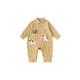 INSBOBO baby clothes 2026 spring and autumn new baby boy onesies baby wraps and rompers spring clothes yellow grid 66cm