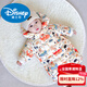 Disney baby down jacket jumpsuit for men and women, baby outing clothes, winter newborn baby clothes, rompers, airplane down jacket (half-open crotch) + free hand and foot covers 66cm, suitable for (0-6 months)