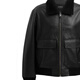 COACH FW25 Lapel Zipper Long Sleeve Leather Jacket Men's Black S