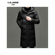 LILANZ Autumn and Winter New Graphene Long Down Jacket Men's Bread Jacket Extremely Cold Warm Over-the-Knee Jacket 14XL (190)