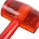Wooden handle transparent rubber hammer rubber hammer tile marble floor plastic glue hammer beef tendon hammer installation hammer transparent rubber hammer type 3000