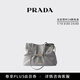 PRADA/Prada Gift Women's Prada Dada Small Nappa Sheep Leather Handbag Granite Gray