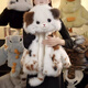 Yaochao calico cat children's coat thickened new winter girls plus plush sweater three colors 100 cm height 90-100CM weight 27-32Jin Jin equals 0.5 kg