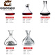 OIMG high-end light luxury red wine decanter high-end Lapunes crystal glass fast red wine decanter set iceberg decanter