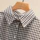 Cypress lapel long-sleeved plaid shirt for women 2026 spring new style fashionable commuting simple single-breasted shirt