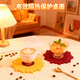 Yusenyi anti-scalding mat dining table sunflower household tableware insulation mat high temperature resistant flower-shaped dining table anti-scalding bowl kettle placemat small sunflower 1 piece