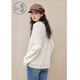 Zihan (ZIHAN) Zihan off-white V-neck strappy sweater for women 2026 spring new nomadic style hollow lace design sweater off-white XL