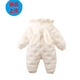 G.duck2025 new winter baby cotton jumpsuit winter clothing baby girl winter thickened romper baby winter outing clothing red 66cm
