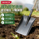 Deli shovel manganese steel trenching hole flood control shovel wooden handle shovel pickaxe shovel soil shovel mud shovel garden shovel