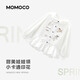 Mami Maka (MOMOCO) children's clothing girls' shirts 2026 spring style medium and large children's fashionable and versatile sweet shirts white 140