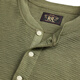 RRL Men's Spring 26 Garment Dyed Waffle Knitted Cotton Henley RL95601 300-Tree Green L