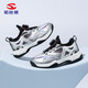 HOBIBEAR children's shoes spring new light outdoor running shoes boys' shoes medium and large children's sports shoes 614151 silver black 35