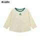M.Latin M.Latin children's clothing for boys and girls, long-sleeved T-shirts for spring, fun prints, contrast striped bottoming shirts