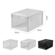 Yusen Memory Box Shoe Box PP Shoe Cabinet Combination Thickened Transparent Plastic Drawer Shoe Flip Dustproof Acrylic Storage Shoe Box Front Opening PP-Acrylic Front Opening Transparent 34x26x19CM