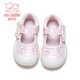 Fuluo Mi Girls' Sports Shoes 26 Spring Sweet and Fashionable Children's Non-Slip Breathable Mary Jane Casual Shoes Pearlescent Meat Powder 27