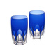 KAGAMI Royal Blue Line Series Colored Glass Cup Blue 280ml Blue 280ml