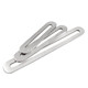 Xu ordered 304 stainless steel opening baffle adjustable through-hole straight piece holder bracket baffle metal steel sheet iron sheet through-hole straight piece 3*20*90 (hole 6.5mm)