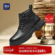 海澜之家HLA男靴时尚百搭休闲马丁靴百搭工装靴子HAAGZM4DBB184 黑色40