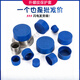 Zhuo Shikun external thread protective sleeve blue plastic NPT thread protection special welded pipe fitting valve flange mouth cap blue LH-1/2 (10 pieces)