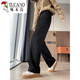 Woodpecker (TUCANO) White Duck Down Pants Women's Winter Outer Wear 2026 New Sports Wide Leg Pants Thickened Warm Narrow Banana Pants Down Style - Black - Long Pants 2XL 30 146-160Jin Jin is equal to 0.5 kg