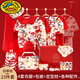 G.duck Year of the Dragon Baby Clothes 2025 New Dragon Baby Newborn Newborn Baby Full Moon Gift Box Set National Style 25-piece Set-Warm Style 66cm
